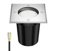 ledscom.de Lampe encastrée dans le sol RELI pour l'extérieur inox carré IP67 incl. lampe LED 6,826W 460 630lm blanc chaud