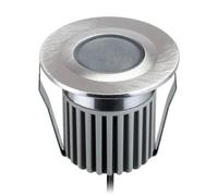 ledscom.de Lampe LED encastrée dans le sol BODES pour l'extérieur, IP67, aluminium, ronde, 50mm Ø, blanc chaud