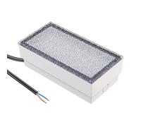 ledscom.de Lampe LED encastrée dans le sol pour pavés CUS pour l'extérieur, IP67, carrée, 20 x 10cm, 2,9 W, 228lm, blanc froid
