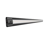 ledscom.de Lampe LED encastrée SIRIS noir mat, blanc chaud, 2700 K, plate, 90 cm, 963 lm, 9,5 W, 24 V CC, interrupteur, système d'emboîtage ATOM, IP20, bloc d'alimentation requis (non fourni)