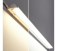 ledscom.de LED Unterbauleuchte LIWO 91cm, avec câble de raccordement, orientable, 1597lm, blanc chaud/blanc