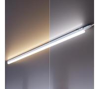ledscom.de Lot de 2 lampes LED sous châssis Rigel, 87,3cm chacune, température de couleur réglable, 20,2W, 1122lm chacune