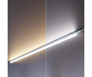 ledscom.de Lot de 2 lampes LED sous châssis Rigel, température de couleur réglable, 113cm chacune, 14,6W, 1747lm, blanc chaud/blanc