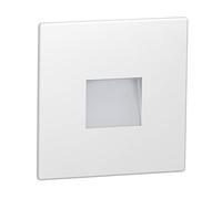 ledscom.de Lumière d'escalier/encastré mural LED FOW pour l'intérieur et l'extérieur, downlight, carré, 85 x 85mm, blanc froid