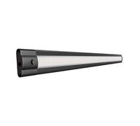 ledscom.de Luminaire LED encastré SIRIS noir mat, blanc, 4100 K, plat, 50 cm, 655 lm, 6,9 W, 24 V CC, interrupteur, système d'emboîtement ATOM, IP20, bloc d'alimentation requis (non fourni)