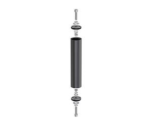 ledscom.de Pièce d'écartement, pour les lampes à piquet de jardin, noir, 15cm, 32mm Ø