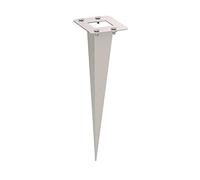 ledscom.de Piquet de terre de jardin, pour POMI et POKU, acier inoxydable, 18cm, 6,5 x 5cm