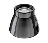 ledscom.de Plafonnier/douille de lampe MINZ, porcelaine, noir brillant, 1x E27 max. 300W