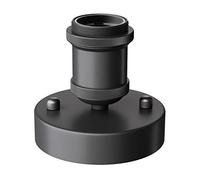 ledscom.de Plafonnier/douille de lampe RETRA, noir mat, 1x E27 max. 60W
