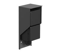 ledscom.de Prise de courant en saillie PIWI pour l'extérieur, IP44, 2x, anthracite, verticale
