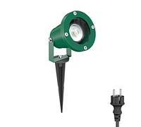 ledscom.de Projecteur de jardin DUK avec piquet de terre pour l'extérieur, IP65, fiche, vert, incl. GU10 LED 504lm blanc