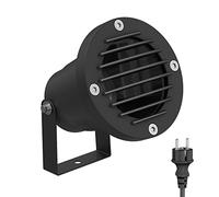 ledscom.de Projecteur de jardin DUK, grille pour l'extérieur, IP65, fiche, noir, 1x GU10 max. 15W