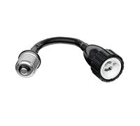 ledscom.de Rallonge E27 col de cygne ELEKTRA sur GU10, noir