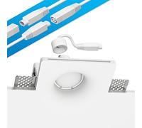 ledscom.de Spot encastré en plâtre GIDS DIY incl. lampe GU10 450lm blanc chaud