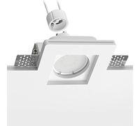 ledscom.de Spot LED encastré en plâtre GIEDI II DIY, ampoule GU10 630lm blanc chaud incluse