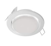 ledscom.de Spot LED encastré Zobe plat GX53 blanc mat rond 10,301W 1212lm blanc 107mm Ø cercle de perçage 90mm Ø