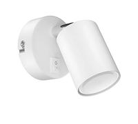 ledscom.de Spot mural WAIKA, à une flamme, avec interrupteur, GU10, blanc mat, incl. ampoule LED GU10 630lm, blanc