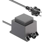 ledscom.de Transformateur/alimentation pour LED 40W pour système enfichable NEMO, fiche, 24V AC, noir, IP67