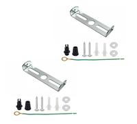 LEDSone 2PCS Support de plaque de plafond pour luminaire Support de lampe à suspension de 60 mm avec vis Accessoires de bureau à domicile