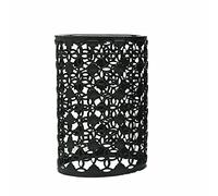 LEDSone Abat-jour vintage en forme de cage en métal industriel pour salle à manger, chambre à coucher, loft, couloir, etc. (noir, diamètre 9,5 cm)