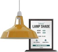 LEDSone Abat-jours de suspension industriels vintage en métal dans un style rétro moderne, abat-jours anciens pour plafonniers, abat-jours pour lampes dans la chambre, la cuisine et la salle de bain