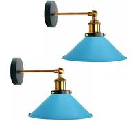 LEDSone Applique murale rétro avec cordon de 2 m et variateur d'intensité, applique murale réglable en métal Edison E27, lampe de chevet de lecture d'intérieur industrielle vintage (gris)