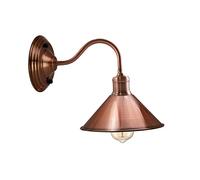LEDSone Applique murale vintage éclairage moderne douille réglable appliques rustiques lampe murale en métal luminaire rétro d'intérieur pour la maison (Cuivre)
