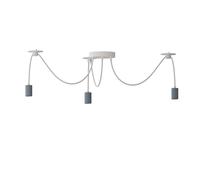 LEDSone Lampe araignée à 3 têtes E27 réglable à monter soi-même - Lustre suspendu moderne chic pour salle à manger, salon, bar