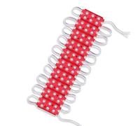 LEDSone Lot de 100 modules d'injection LED SMD IP65 étanches pour lettres et panneaux publicitaires avec ruban adhésif à l'arrière (rouge)