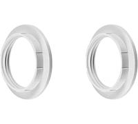 LEDSone Lot de 2 adaptateurs de fixation pour abat-jour E27 (anneau de support blanc) (Blanc)