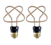 LEDSone Lot de 2 ampoules LED décoratives à angle rétro pour café, restaurant, bar, club, salon (style 7)
