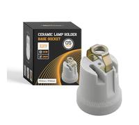 LEDSone Lot de 5 supports d'ampoule vintage en porcelaine ES27 E27 avec support de montage (5 pièces, forme 5)