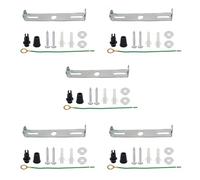 LEDSONE Lot de 5 supports de plaque de plafond de 95 mm avec accessoires pour lustre, maison, bureau