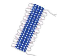 LEDSone Lot de 50 modules LED 12 V 120-150 lm IP 65 étanche avec ruban adhésif arrière pour éclairage intérieur de voiture pour enfants, décoration (bleu)