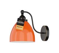 LEDSone Moderne Vintage rétro industriel col de cygne bras en métal E27 applique murale luminaire pour salon salle à manger cuisine. (Orange)