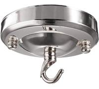 LEDSone Plaque de crochet moderne en métal chromé pour lustre de plafond, facile à installer pour lampe de lustre et lampe robuste pour chaîne et fixation de lumières