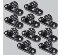 LEDSone Selles de conduit en métal noir de distance de 30 mm, accessoires de fixation de tuyau, support de tuyau avec vis de fixation pour tube de conduit en métal