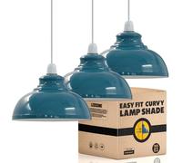 LEDSone Suspensions de plafond industrielles, abat-jour en style rétro-vintage rond en forme de dôme pour lampes suspendues au plafond