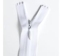 LEDUC 10 Fermetures éclair Invisible Blanc 40 cm Nylon Largeur 2,4cm Haute qualité Couture Coussin Jupe Pantalon Poche Short Robe Meuble