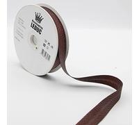 Leduc 20 mètres Biais 13Couleurs Métal Lurex - Pour couture Double plis 8+20+8 mm Qualité Italienne 1089 BRONZE