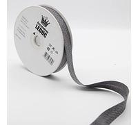 Leduc 20 mètres Biais 13Couleurs Métal Lurex - Pour couture Double plis 8+20+8 mm Qualité Italienne 8112 OLD SILVER