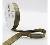Leduc 20 mètres Biais 13Couleurs Métal Lurex - Pour couture Double plis 8+20+8 mm Qualité Italienne 8361 OLD GOLD