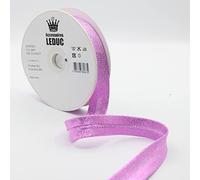 Leduc 20 mètres Biais 13Couleurs Métal Lurex - Pour couture Double plis 8+20+8 mm Qualité Italienne 8665 VIOLET PINK