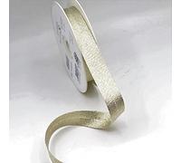Leduc 20 mètres Biais 13Couleurs Métal Lurex - Pour couture Double plis 8+20+8 mm Qualité Italienne 9563 LIGHT GOLD