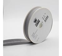 Leduc 20 mètres Biais Coton - 30 Coloris différents - Pour couture Double plis 8+20+8 mm Qualité Italienne Mouse Grey 5599