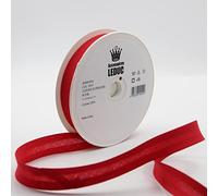 Leduc 20 mètres Biais Coton - 30 Coloris différents - Pour couture Double plis 8+20+8 mm Qualité Italienne Red 5515