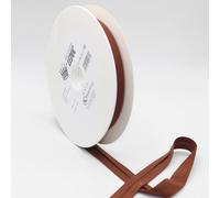 Leduc 20 mètres Biais Jersey 100% Coton - 18Coloris différents - Pour couture Double plis 8+20+8 mm Qualité et produit Italie (Brun clair 15236)