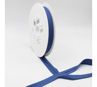 Leduc 20 mètres Biais Jersey 100% Coton - 18Coloris différents - Pour couture Double plis 8+20+8 mm Qualité et produit Italie(Bleu 15252)