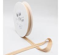 Leduc 20 mètres Biais Jersey 100% Coton - 18Coloris différents - Pour couture Double plis 8+20+8 mm Qualité et produit Italie (Beige 15234)