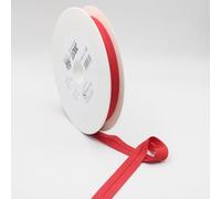 Leduc 20 mètres Biais Jersey 100% Coton - 18Coloris différents - Pour couture Double plis 8+20+8 mm Qualité et produit Italie (Rouge 15239)